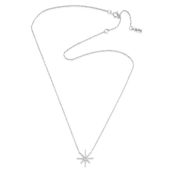Beam & Stars Single Halskjede Sølv 42-45 cm i gruppen Halskjede / Diamantkjede hos SCANDINAVIAN JEWELRY DESIGN (10-100-01954-4245)