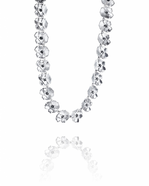 Anemone Collier Silver i gruppen Halskjede / Sølvkjede hos SCANDINAVIAN JEWELRY DESIGN (10-100-02338-0040)