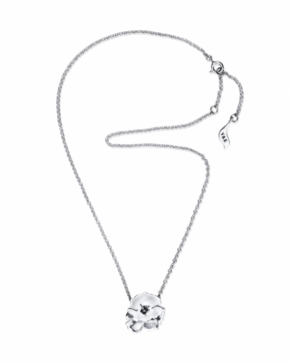 Anemone Necklace Silver i gruppen Halskjede / Sølvkjede hos SCANDINAVIAN JEWELRY DESIGN (10-100-02339-4045)