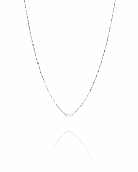 My Little Pearl Necklace Silver i gruppen Halskjede / Sølvkjede hos SCANDINAVIAN JEWELRY DESIGN (10-100-02373-4045)