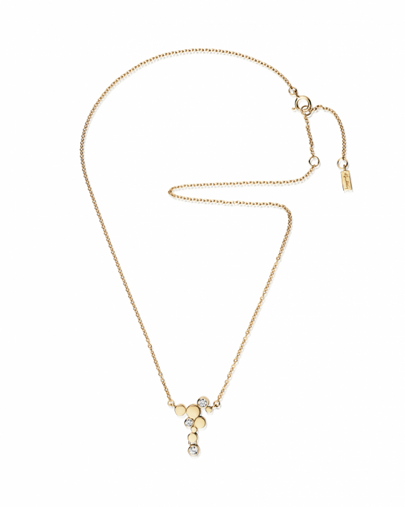 Little Champagne & Stars Necklace Gold i gruppen Halskjede / Diamantkjede hos SCANDINAVIAN JEWELRY DESIGN (10-101-02369-4045)
