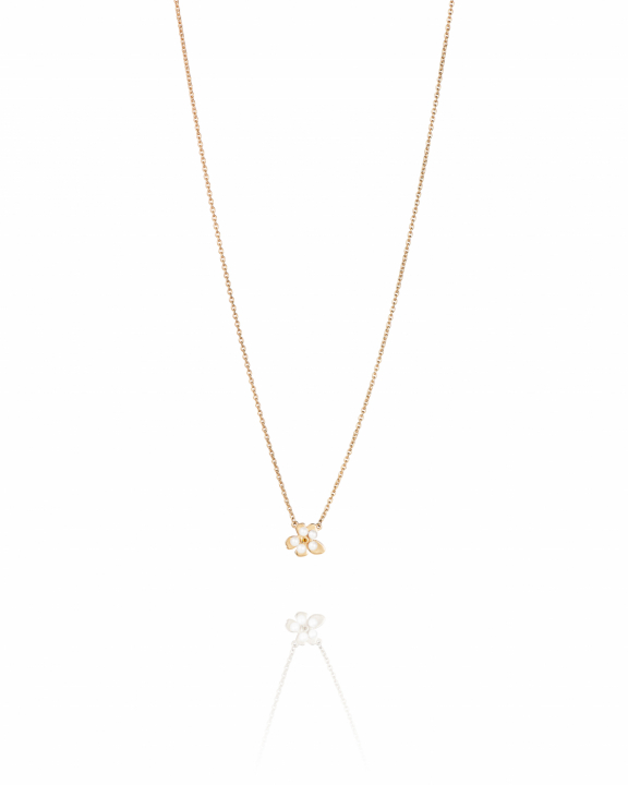 Forget-Me-Not Necklace Goldplated Silver i gruppen Øredobber / Perleøredobber hos SCANDINAVIAN JEWELRY DESIGN (10-108-02345-4045)