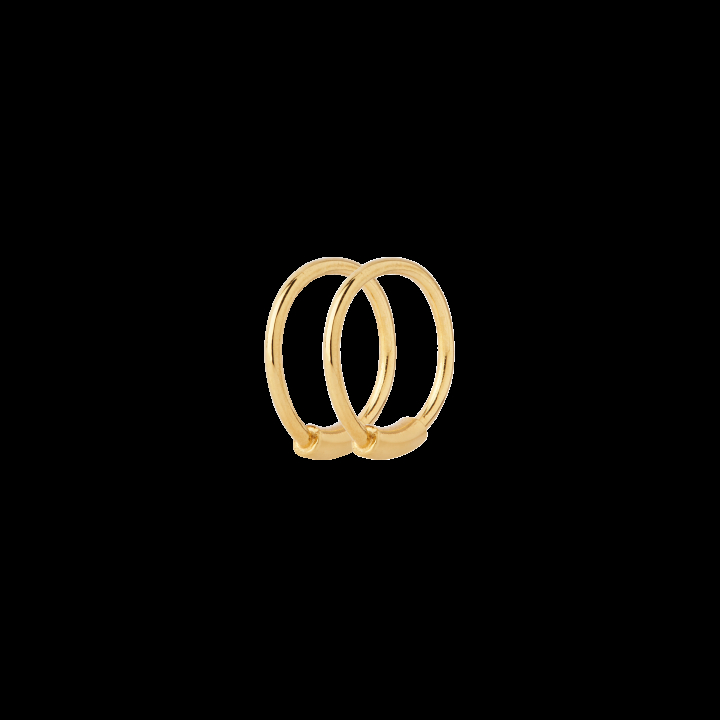 Basic 8 Hoops Gold i gruppen Øredobber / Gulløredobber hos SCANDINAVIAN JEWELRY DESIGN (100212)