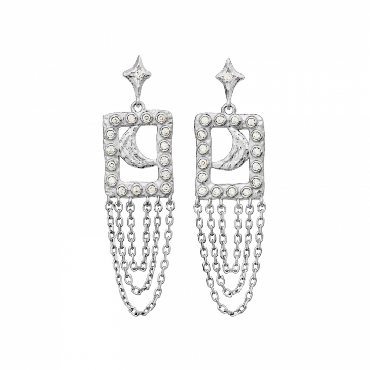 Barbra Earrings Silver i gruppen Øredobber / Sølvøredobber hos SCANDINAVIAN JEWELRY DESIGN (10026C)