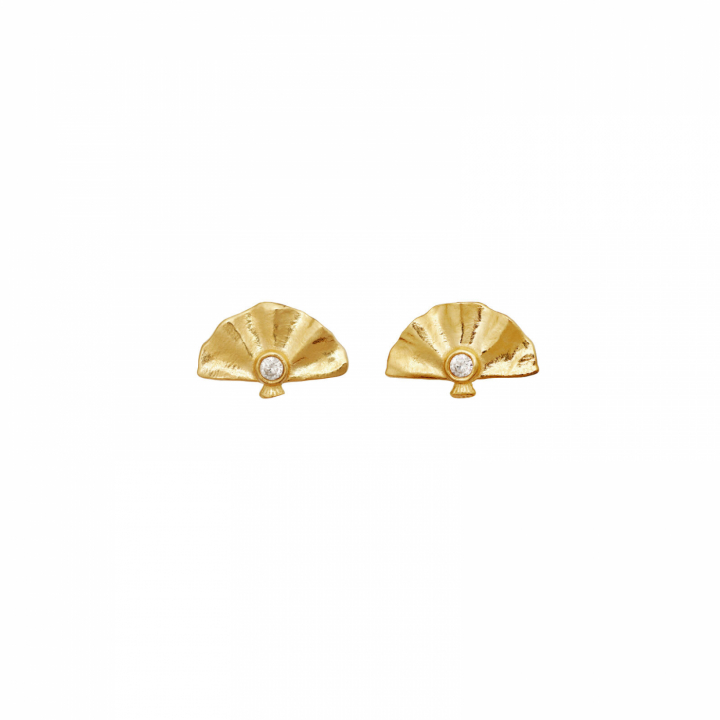 Fantine Earrings Gold i gruppen Øredobber / Gulløredobber hos SCANDINAVIAN JEWELRY DESIGN (10046A)