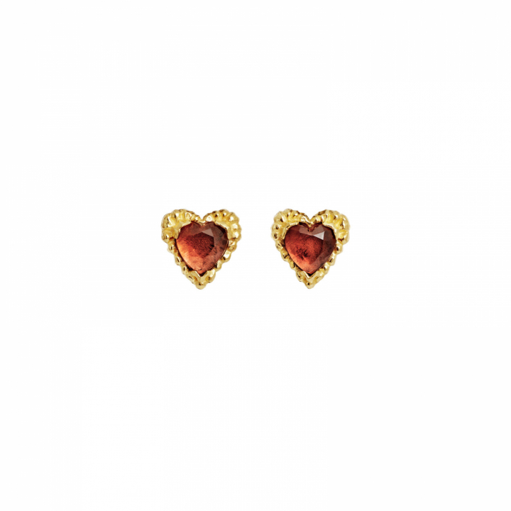 Lina Rosa Earrings Gold i gruppen Øredobber / Gulløredobber hos SCANDINAVIAN JEWELRY DESIGN (10048A)