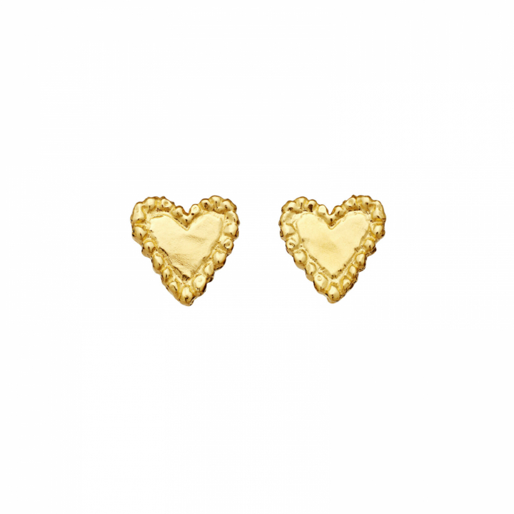 Julie Earrings Gold i gruppen Øredobber / Gulløredobber hos SCANDINAVIAN JEWELRY DESIGN (10051A)