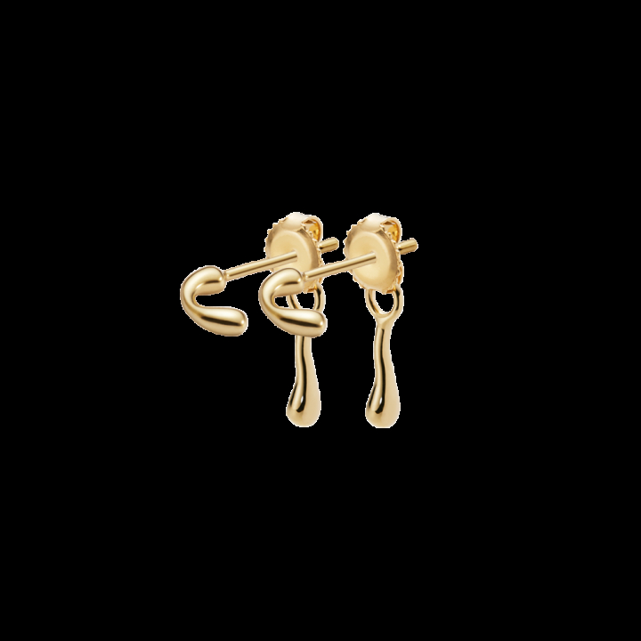 Havfruen Studs Goldplated Silver (PAIR) i gruppen  hos SCANDINAVIAN JEWELRY DESIGN (101036YG-PAIR)