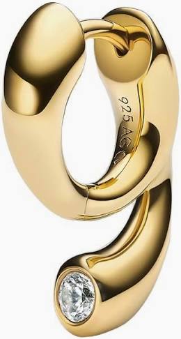 Mermaid Pool Huggies Gold (ONE) i gruppen Øredobber / Gulløredobber hos SCANDINAVIAN JEWELRY DESIGN (101095YG)