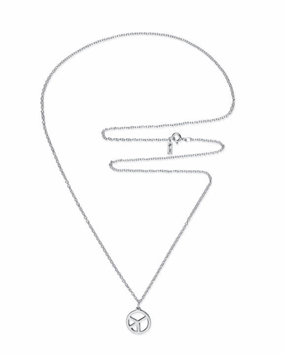 New Peace Pendant Silver i gruppen Halskjede / Sølvkjede hos SCANDINAVIAN JEWELRY DESIGN (11-100-02399)