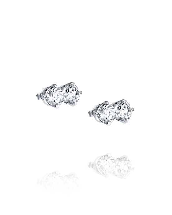 The Mountain & I Örhänge Silver Crystal Quartz i gruppen Øredobber / Sølvøredobber hos SCANDINAVIAN JEWELRY DESIGN (12-100-02088-0000)