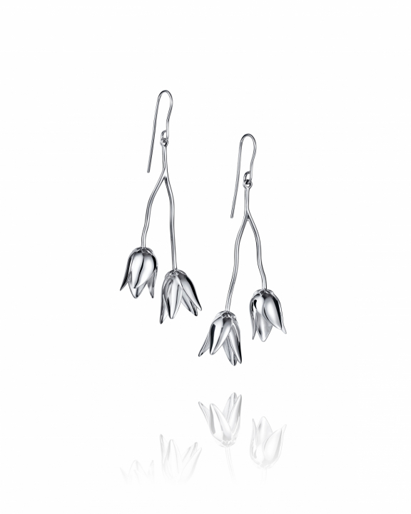 Helleborus Earrings Silver i gruppen Øredobber / Sølvøredobber hos SCANDINAVIAN JEWELRY DESIGN (12-100-02348-0000)