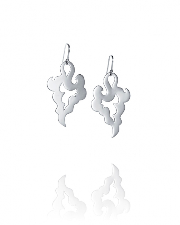 Genie Earrings Silver i gruppen Øredobber / Sølvøredobber hos SCANDINAVIAN JEWELRY DESIGN (12-100-02393-0000)