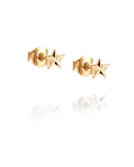 Micro catch a falling star stud gold i gruppen Øredobber / Gulløredobber hos SCANDINAVIAN JEWELRY DESIGN (12-101-02259-0000)