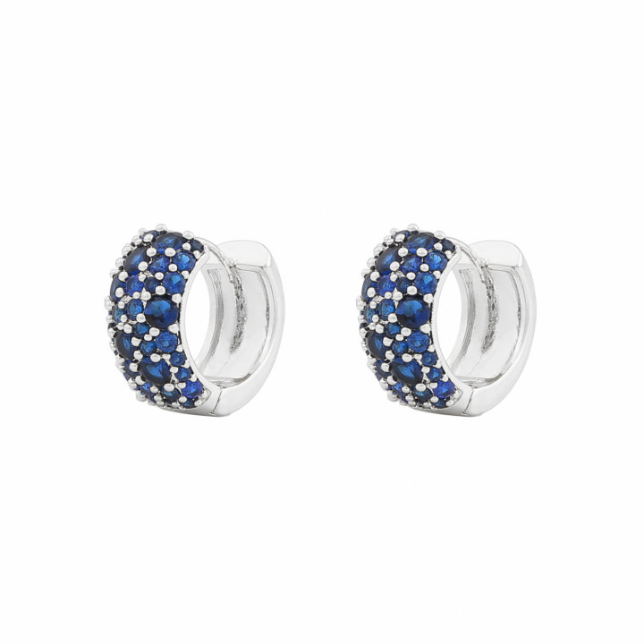 Product Image for SNÖ OF SWEDEN Copenhagen wide ring ear Sølv/denim-Onesize