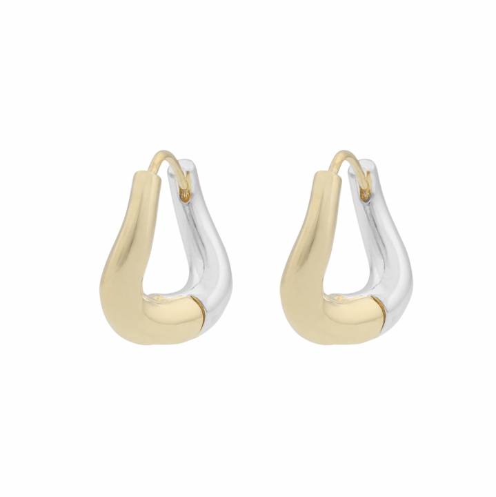 South irregular ring ear Gold/mix plain-Onesize i gruppen Øredobber / Gulløredobber hos SCANDINAVIAN JEWELRY DESIGN (1285-6300-261-ONE)