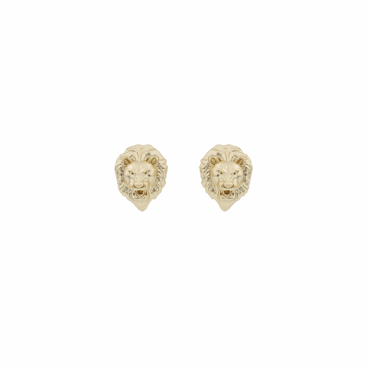 Oz lion ear plain Gold-Onesize i gruppen Øredobber / Gulløredobber hos SCANDINAVIAN JEWELRY DESIGN (1286-6100-257-ONE)