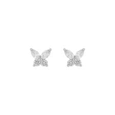 Meya Butterfly small Earrings Silver i gruppen Øredobber / Sølvøredobber hos SCANDINAVIAN JEWELRY DESIGN (1293-8000-012)