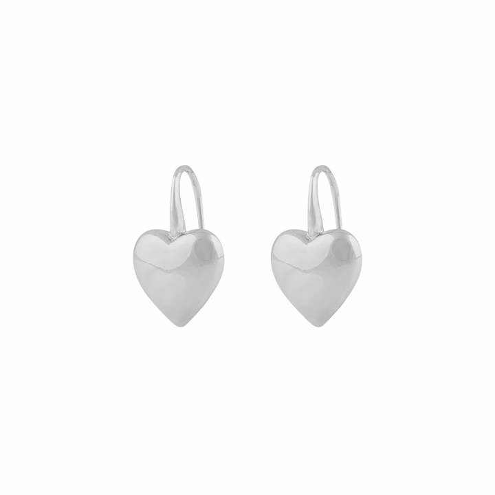 Brooklyn heart short ear Sølv i gruppen Øredobber / Sølvøredobber hos SCANDINAVIAN JEWELRY DESIGN (1295-7100-256)