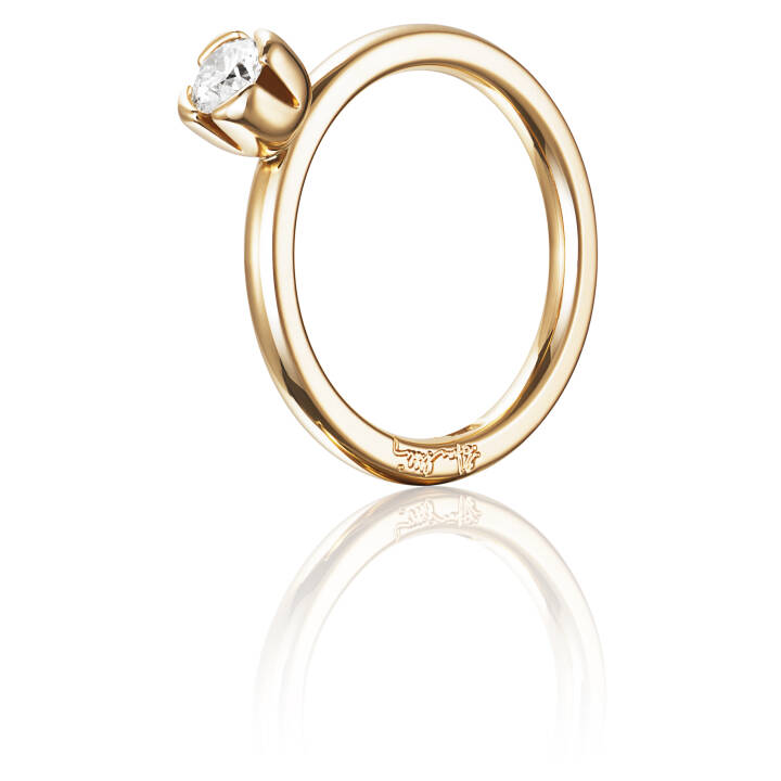 Love Bead Wedding 0.30 ct diamant Ring Gull i gruppen Ringer / Forlovelses- og gifteringer hos SCANDINAVIAN JEWELRY DESIGN (13-101-01144)