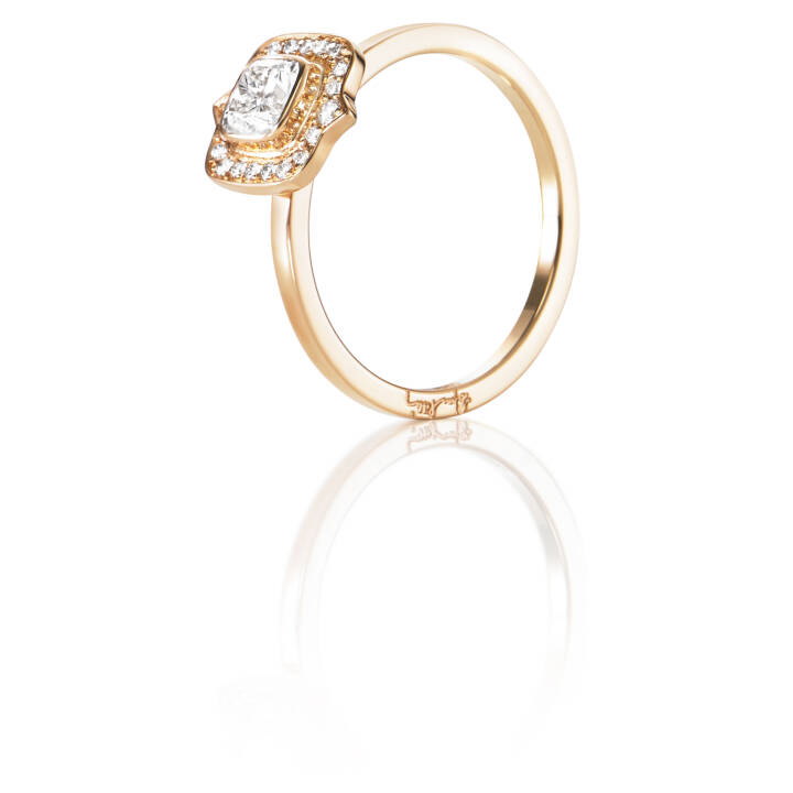 The Mrs 0.50 ct diamant Ring Gull i gruppen Ringer / Diamantringer hos SCANDINAVIAN JEWELRY DESIGN (13-101-01831)