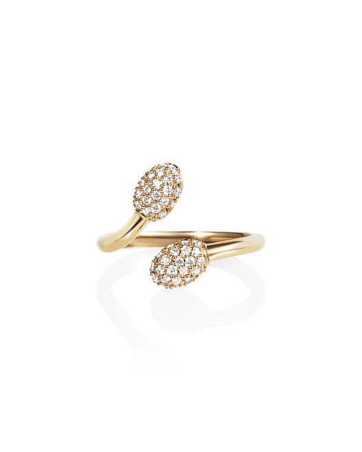 Love Bead & Stars Twin Ring Gold i gruppen Ringer / Gullringer hos SCANDINAVIAN JEWELRY DESIGN (13-101-02187-0000)