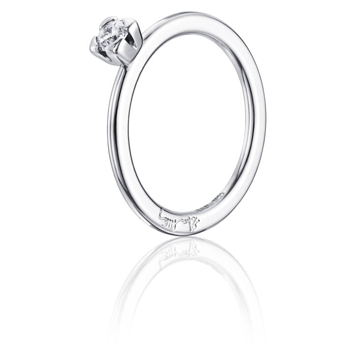 Love Bead Wedding 0.19 ct diamant Ring Hvitt gull i gruppen Ringer / Forlovelses- og gifteringer hos SCANDINAVIAN JEWELRY DESIGN (13-102-00455)