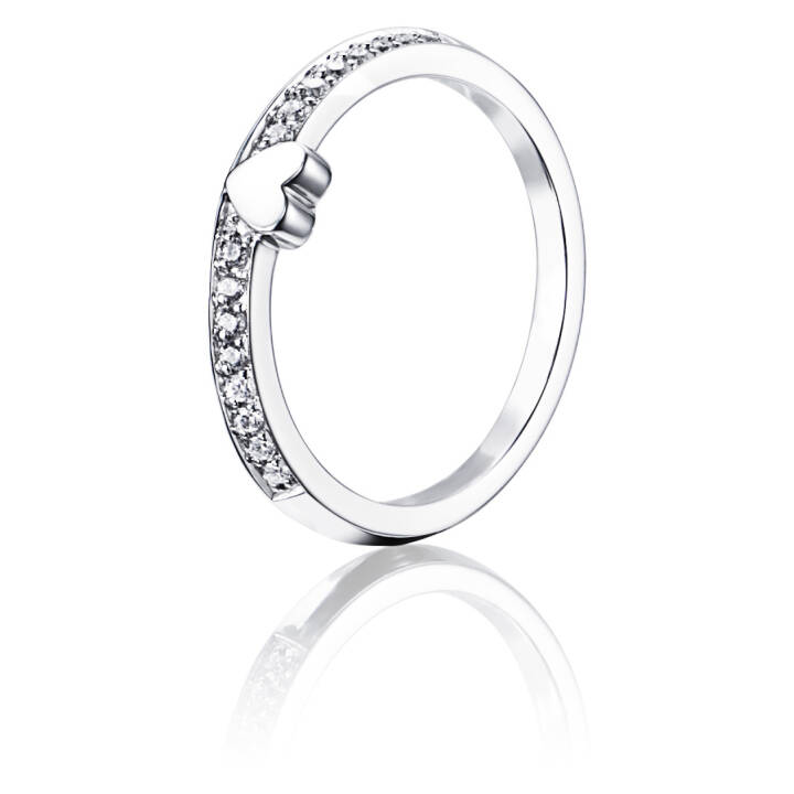 Paramour Love Thin Ring Hvitt gull i gruppen Ringer / Ringer i hvitt gull hos SCANDINAVIAN JEWELRY DESIGN (13-102-01115)