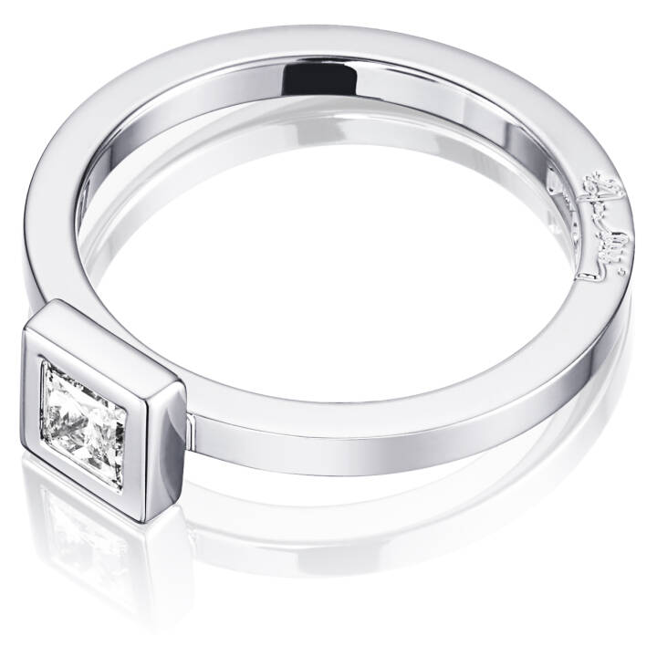 Princess Wedding Thin 0.30 ct diamant Ring Hvitt gull i gruppen Ringer / Forlovelses- og gifteringer hos SCANDINAVIAN JEWELRY DESIGN (13-102-01116)
