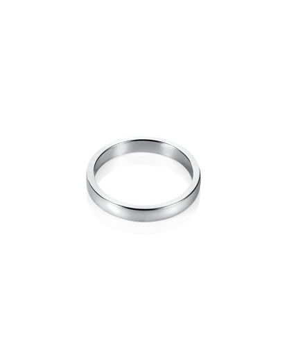 Half Round Thin Ring White gold i gruppen Ringer / Ringer i hvitt gull hos SCANDINAVIAN JEWELRY DESIGN (13-102-02186-0000)