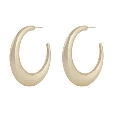 Bella medium ring earrings gold i gruppen Øredobber / Gulløredobber hos SCANDINAVIAN JEWELRY DESIGN (1309-6200-257)