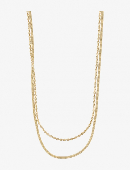 Serena double neck 45 Gold i gruppen Halskjede / Gullkjede hos SCANDINAVIAN JEWELRY DESIGN (1312-0645-257)