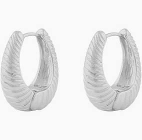 Dakota oval ring Earring Silver i gruppen Øredobber / Sølvøredobber hos SCANDINAVIAN JEWELRY DESIGN (1325-6800-256)