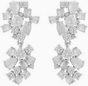 River pendant Earring Silver i gruppen Øredobber hos SCANDINAVIAN JEWELRY DESIGN (1328-6100-012-ONE)