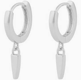 Aero ring pendant Earring Silver i gruppen Øredobber / Sølvøredobber hos SCANDINAVIAN JEWELRY DESIGN (1329-6200-256)