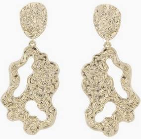 Lauren pendant Earring Gold i gruppen Øredobber hos SCANDINAVIAN JEWELRY DESIGN (1330-6900-257)