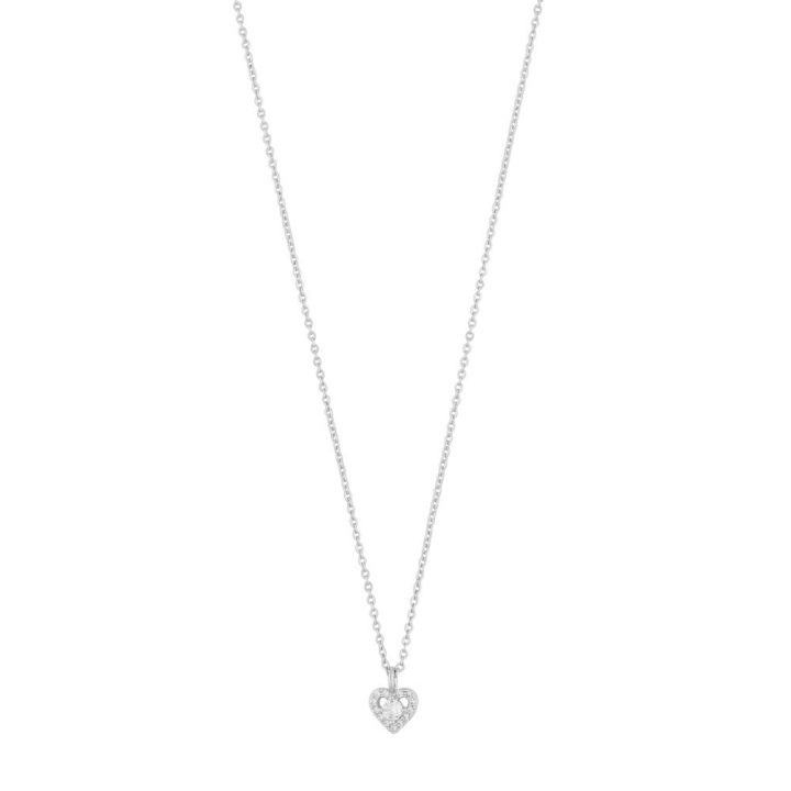 Nisi heart pendant Necklace Silver i gruppen Halskjede / Sølvkjede hos SCANDINAVIAN JEWELRY DESIGN (1356-0142-012-42)