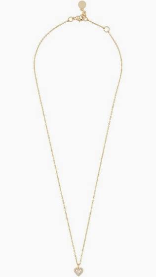 Nisi heart pendant Necklace Gold i gruppen Halskjede / Gullkjede hos SCANDINAVIAN JEWELRY DESIGN (1356-3100-251)