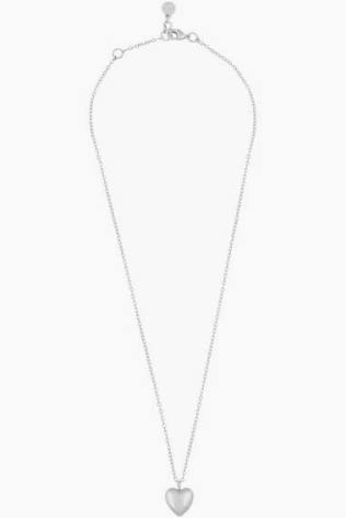 Lovely heart pendant neck silver 42 i gruppen Halskjede hos SCANDINAVIAN JEWELRY DESIGN (1363-0442-256)