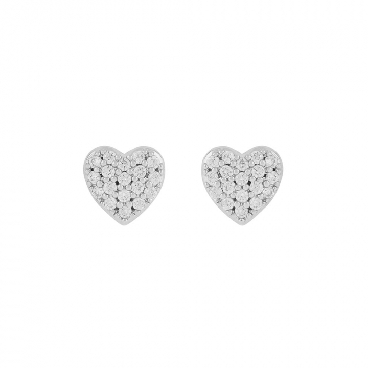 Lovely small crystal Earrings Silver i gruppen Øredobber / Sølvøredobber hos SCANDINAVIAN JEWELRY DESIGN (1363-6200-012)