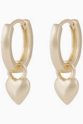 Lovely ring pendant Earring Gold i gruppen Øredobber / Gulløredobber hos SCANDINAVIAN JEWELRY DESIGN (1363-6800-257)