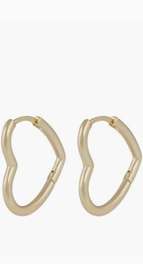 Lovely oval Earrings Gold i gruppen Øredobber / Gulløredobber hos SCANDINAVIAN JEWELRY DESIGN (1363-7300-257)