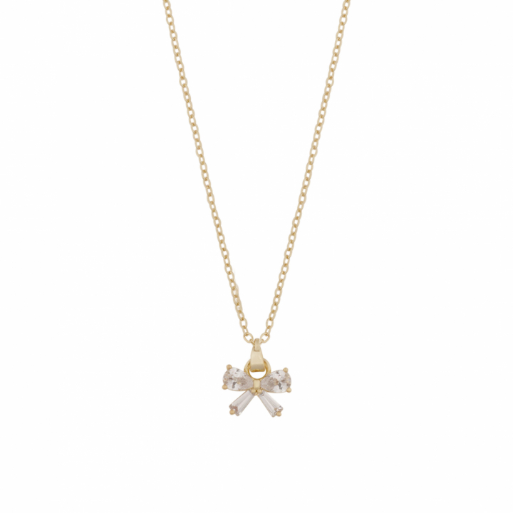 Eira bow pendant Necklace 45 i gruppen Halskjede / Gullkjede hos SCANDINAVIAN JEWELRY DESIGN (1368-0345-251)