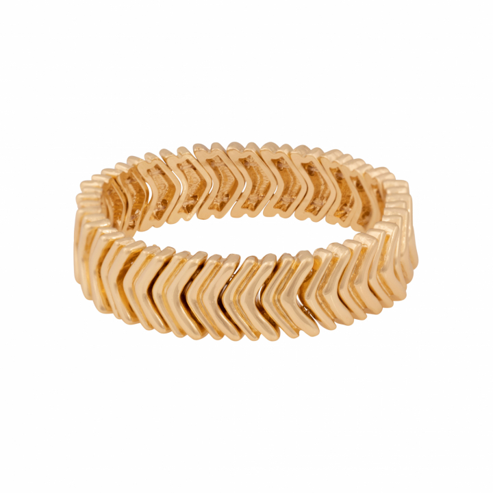 Liddy big elastic Bracelet Gold onesize i gruppen Armbånd / Gullarmbånd hos SCANDINAVIAN JEWELRY DESIGN (1388-3700-257)