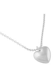 Cute big heart Necklace Silver i gruppen Halskjede / Sølvkjede hos SCANDINAVIAN JEWELRY DESIGN (1394-0450-256-50)