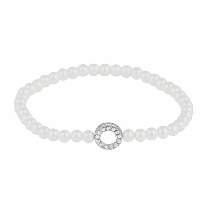 Callie elastic pearl Bracelet Silver i gruppen Armbånd / Sølvarmbånd hos SCANDINAVIAN JEWELRY DESIGN (1396-3100-010)