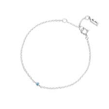 Micro Blink Bracelet - Blue Topaz Silver i gruppen Armbånd / Sølvarmbånd hos SCANDINAVIAN JEWELRY DESIGN (14-100-02424-1619)