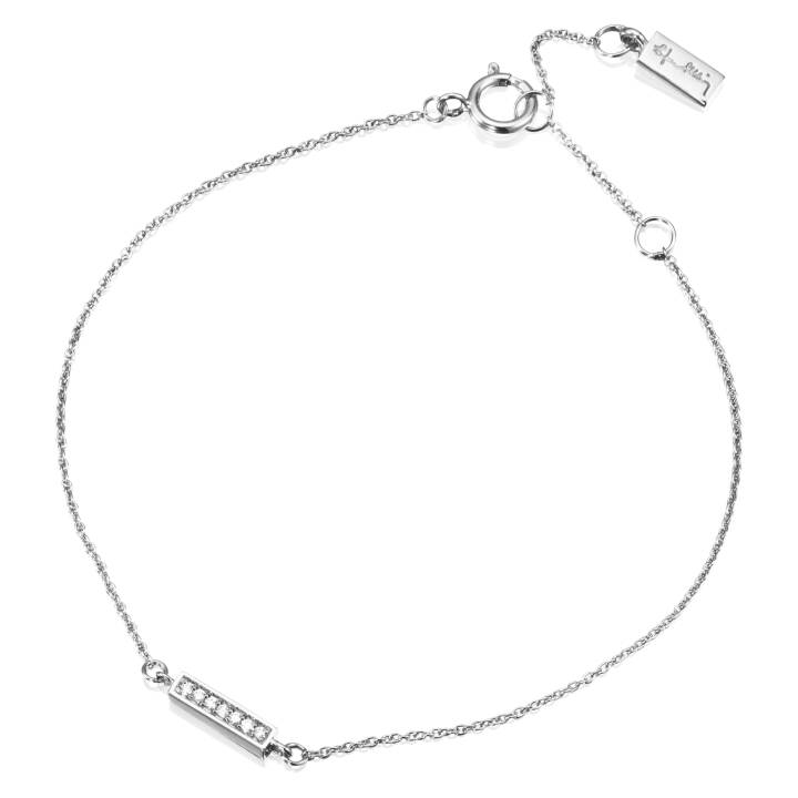 Thin StarsArmbånd Hvitt gullg 16-19 cm i gruppen Armbånd / Diamant armbånd hos SCANDINAVIAN JEWELRY DESIGN (14-102-01618-1619)