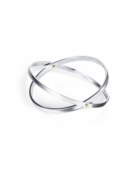 Two Of Us Cuff Silver/Gold i gruppen Armbånd / Armringer hos SCANDINAVIAN JEWELRY DESIGN (14-106-02364)