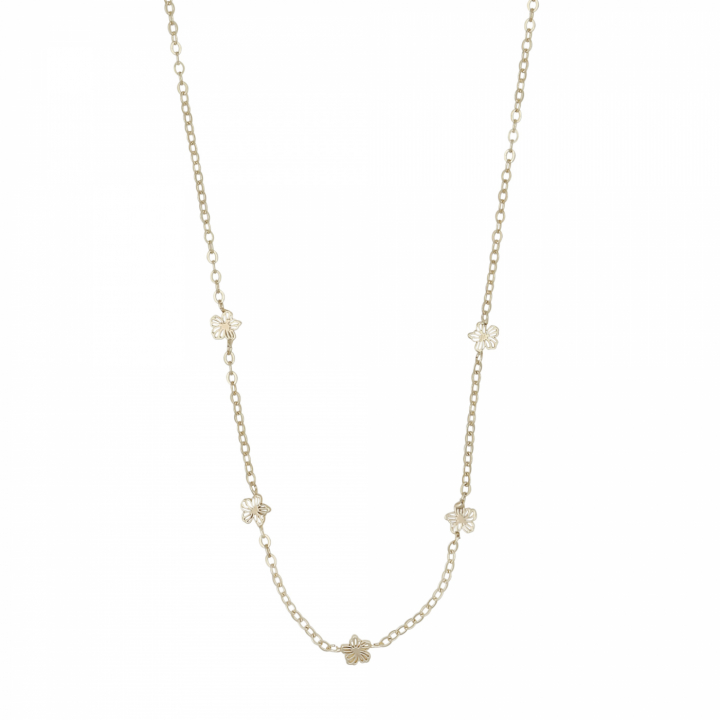 Flora daisy Necklace Gold i gruppen Halskjede / Gullkjede hos SCANDINAVIAN JEWELRY DESIGN (1400-0440-257)